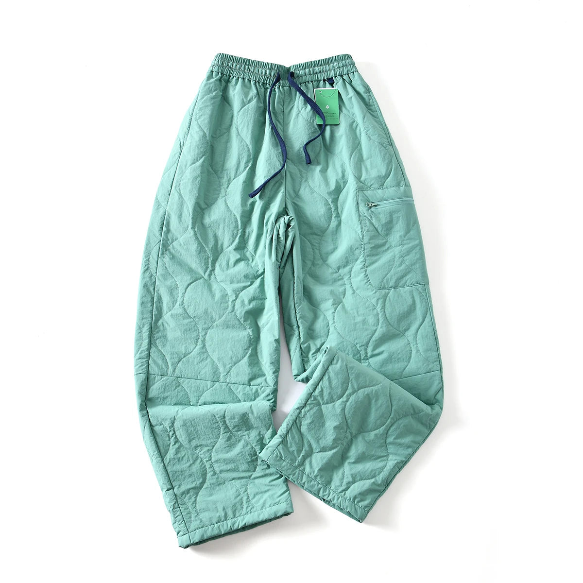 Water-Resistant Cotton Trousers for Men And Women Outdoor Sports Warm Straight Tube Nylon Fiber Youthful Vitality Long Pants