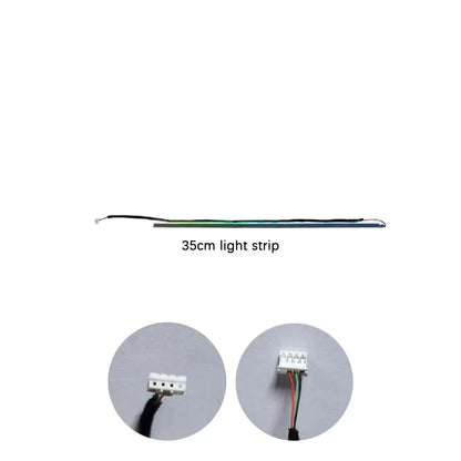 Dual Zone Full Colors LED Ambient Light Accessories Symphony Streamer 3wires 3pins Main control box speakers 35/75/110cm strips