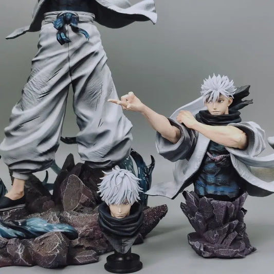 Zanyjoke Satoru Gojo Action Figure Jujutsu Kaisen Pvc Anime Character Collectible Statue Desktop Decoration For Anime Collectors