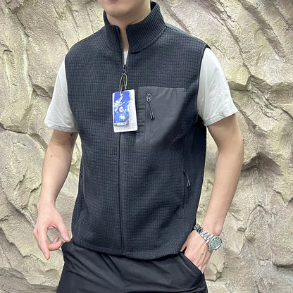 Outdoor Leisure Fleece Double-sided Windproof Warm Vest Men Women Style Autumn Winter Training Cycling Fleece Vest Standard F...