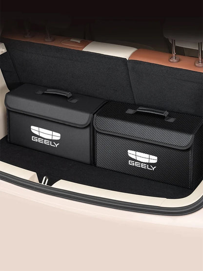 For GEELY coolray Starray emgrand emgrand tugella Car Trunk Storage Box Organizer Foldable Stowing Tidying Bag Car Accessories