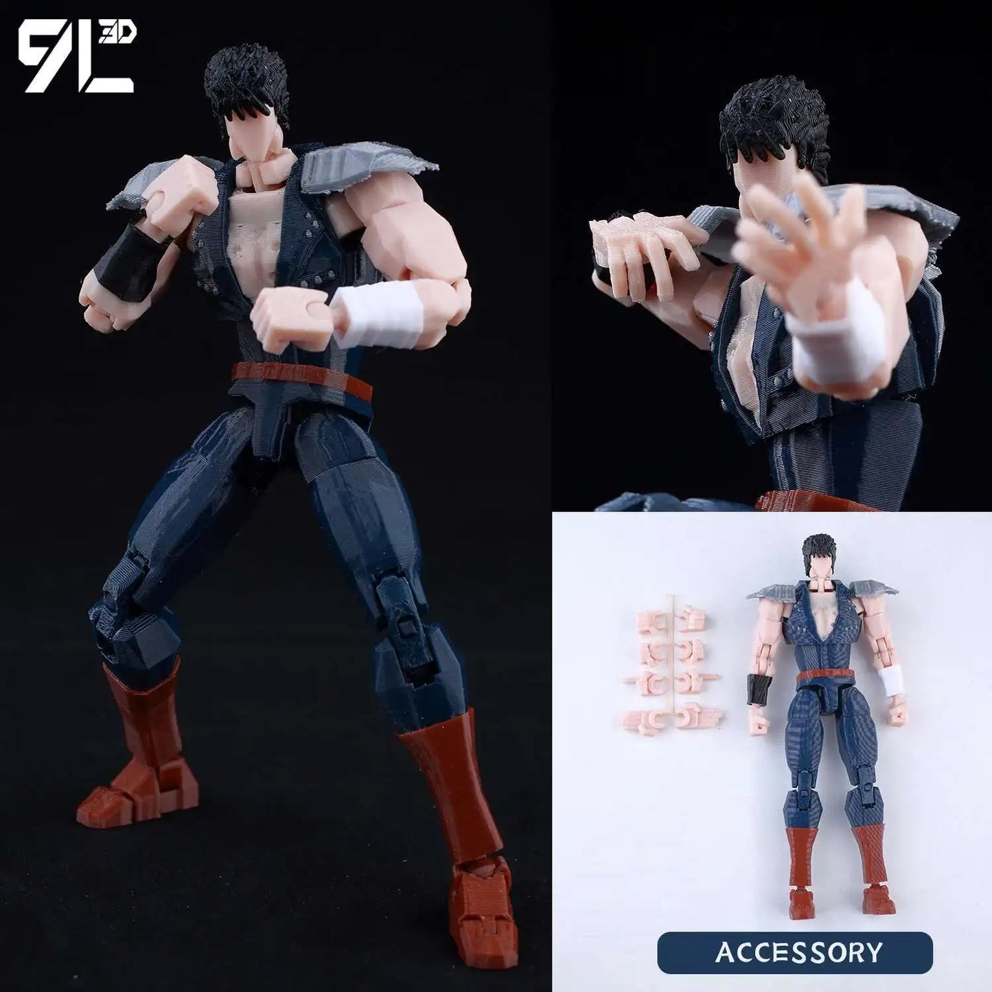 9L3D Printed Lucky Dummy 13 Spider-Man 3D Printed Action Figure, Multi-Jointed Poseable Anime Model, Collectible Gift for Fans