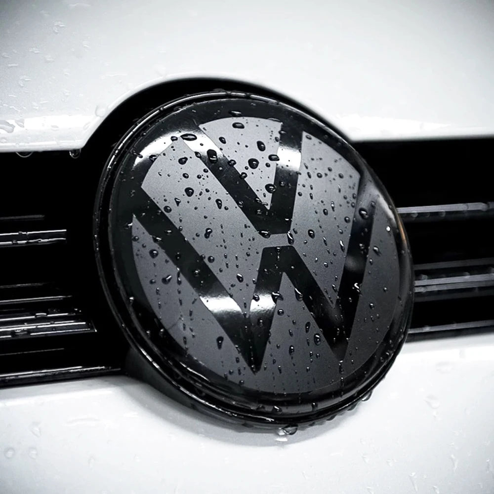2Pcs Front and Rear Emblem For VW Golf 6/Golf 7/Golf 7.5/Golf 8 Not Affect ACC Modified Black Label Flat Mirror Logo CoverSticke