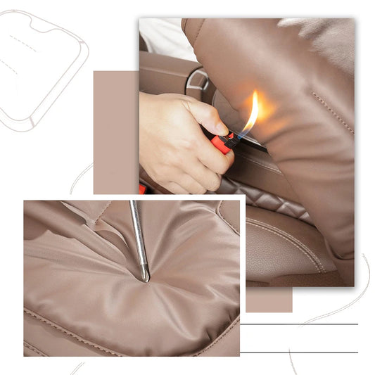 Universal Car Seat Cover Leather Cars Seat Waist Cushion Covers Four Season Auto Interior Seats  Protection Pad Car Accessorie