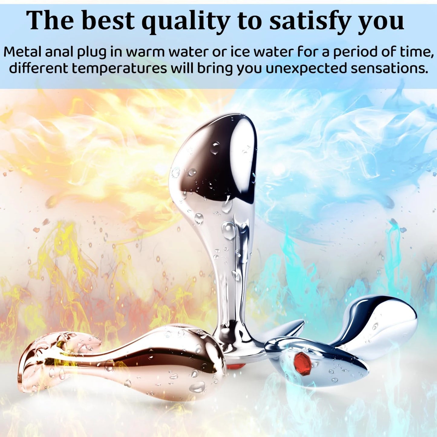 Metal Anal Plug P Spot Stimulator Prostate Massager Wear Outdoors Butt Plug Wearable Sex Toys for Men and Women Adult Sex Toys