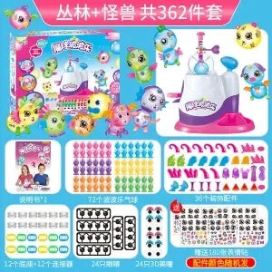 DIY Fun Balloon Inflator oonies Creative Handicraft Inflating Machine for Boys Girls Assembled Bobo Sticky Toys anti-stress toy