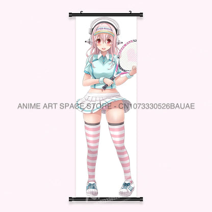 Video game Wall Artwork Canvas Scrolls Picture Anime Movie Role Poster Hanging Painting Print Home Decoration For SUPER SONICO