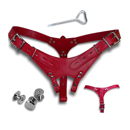 FRKO PU Leather Chastity Belt For Metal Penis Lock Cage Auxiliary Harness Belt Underwear Chastity Accessories BDSM Men Sex Toys