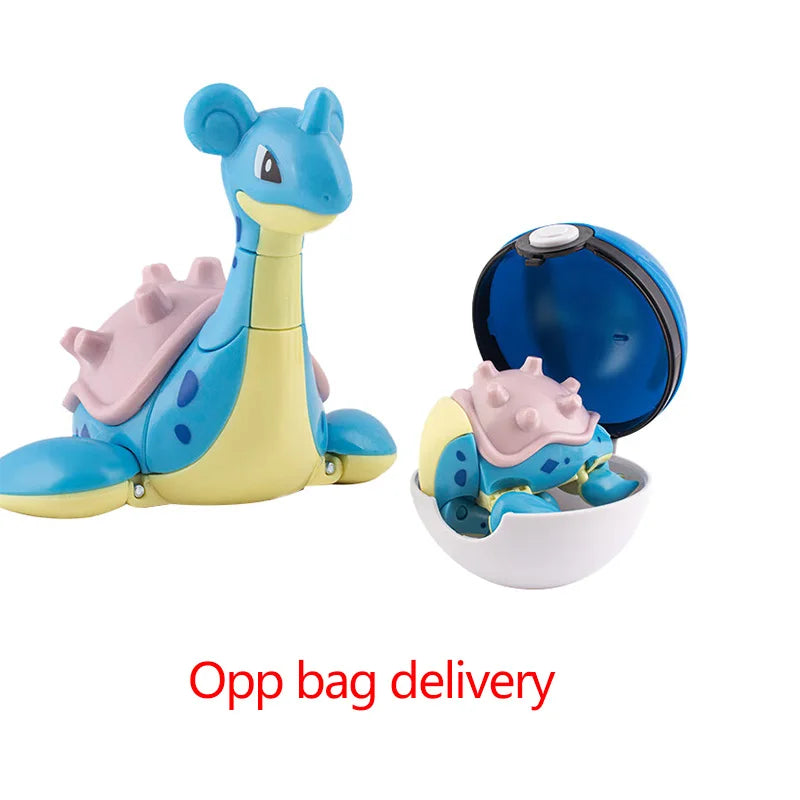 Hot Pokemon Figure Greninja Lucario Pokeball Gyarados Pikachu Dragonite Gengar Mew Venusaur Elf Poke Ball Toy Kids Birthday Gift