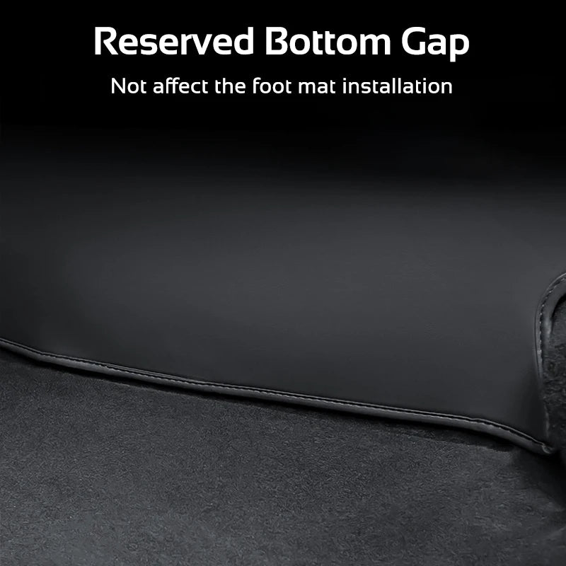 For Tesla Model 3 Y 2021-2026 LHD Center Console Two Side Anti Kick Pad Protector PU Leather Sticker Foot Cover Car Accessories