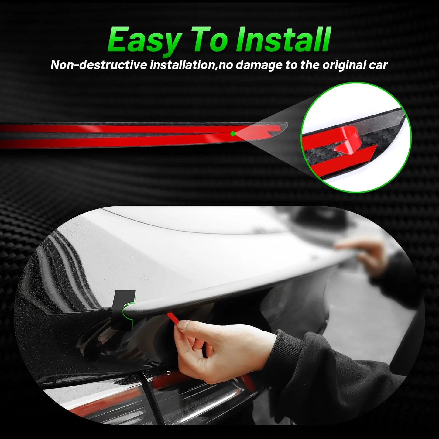 For Tesla Model Y 2024-2020 Spoiler Model 3 Highland 2017-2026 Trunk Wing Real Carbon Fiber Original Modely Car Accessories