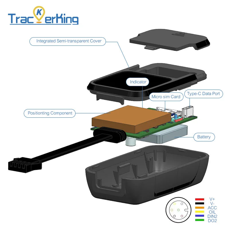 EC33 PURA 4G GPS tracker 3pcs TrackerKing GPS Rastreador 300mah battery With Acc Alarm GPS GSM SMS Locato