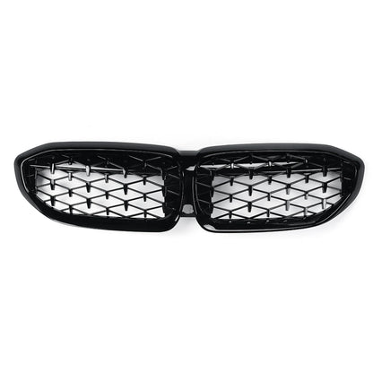 Diamond Style Front Kidney Grill Grille Gloss Black For BMW 3 Series G20 G21 2019-2020 Meteor Diamond Grille 51138072085