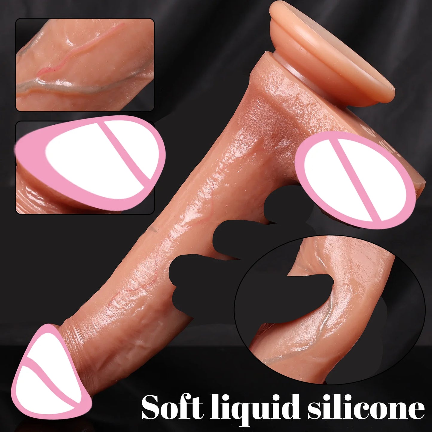 Realistic Dildo Telescopic Penis Vibrator Sex Toys Heating For Women Masturbation Sexy Adult Penetration Anal Thrusting Dildos
