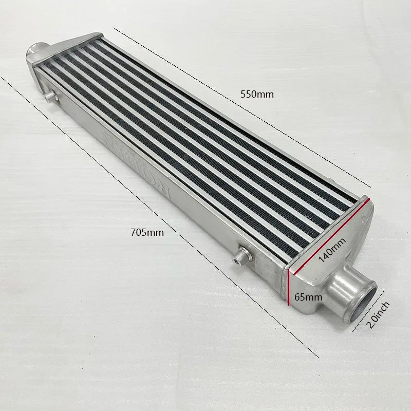 Front Mount intercooler Universal Turbo Intercooler for Audi Jetta Inlet 2.5"/65mm OD=2/2.5/3.0 inch for BMW for VW for Golf