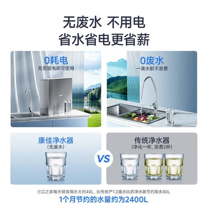 Household ultrafiltration water purifier, under-sink tap water purifier, kitchen filter, high flow rate water purifier