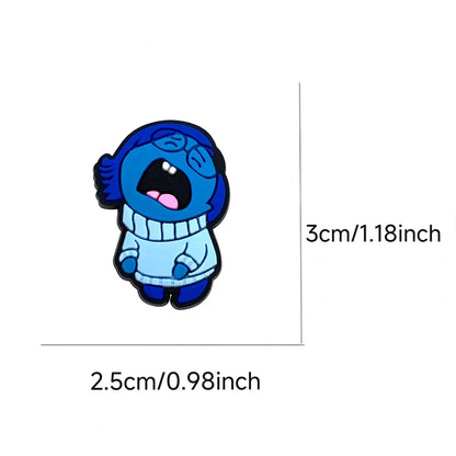 Hot Sales Cartoon Hot Toys Inside Out Series PVC Shoe Accessories Wristbands Slipper Decoration DIY Creativity Party Gifts