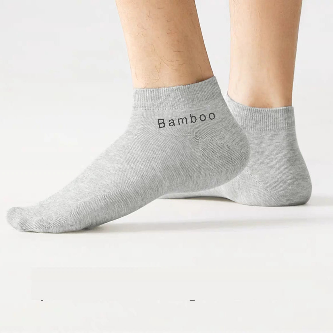1/5/10 Pairs Men's Bamboo Fiber Ankle Socks High Quality Breathable Anti-Bacterial Casual Short Socks Size 38-45