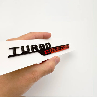2024 New Letters Numbe TURBO E PERFORMANCE Emblem Car Fender Trim Badge Sticker For W206 C63s GLC63s Accessories
