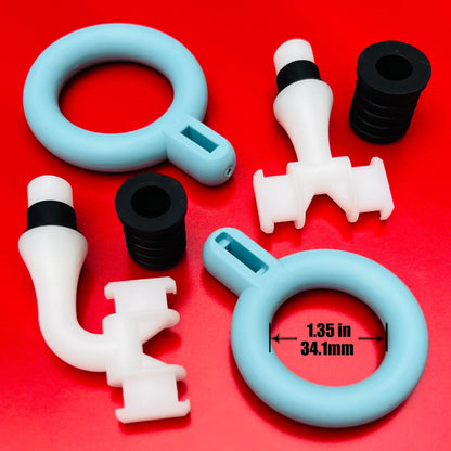Massage Gun Head Attachments for 12-19mm Shaft, Replaceable Silicone Fascia Gun Head,   Fitness Accessories for Muscle Relief