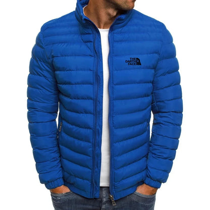 2024 Autumn/Winter Men's Stand up Collar Zipper Warm Shopping Fashion Leisure Brand Business Slimming Fishing Hot Selling Coat