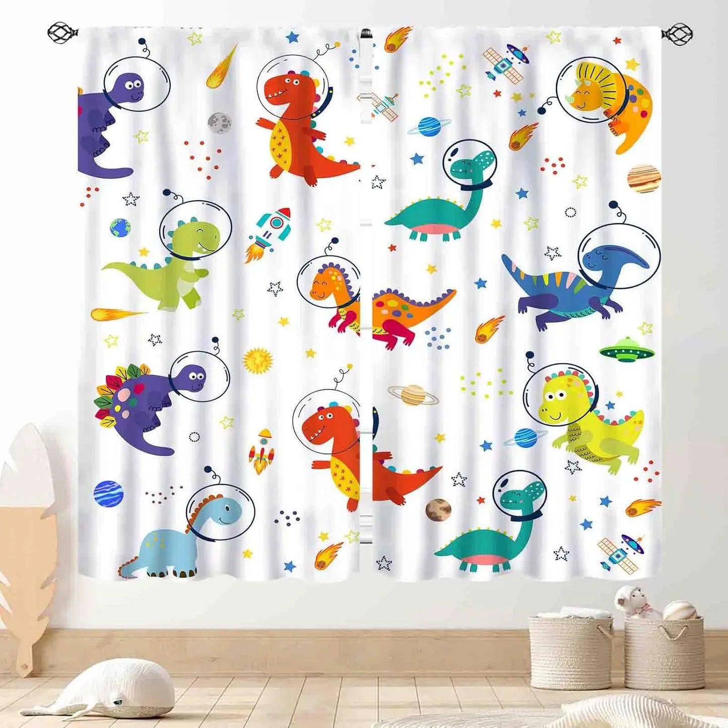 ABC Alphabet Classroom Curtains,Kids Cartoon Animal Educational Learning Cute Colorful Back to School Decorations Window Drapery
