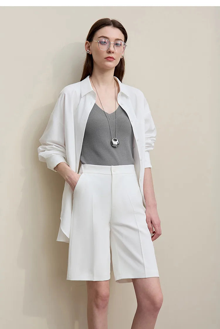 Amii Women's Tank Top 2026 Summer New Solid Color Slim Fit Sleeveless Vest Casual Layering V-Neck Camisole For Women 12642062