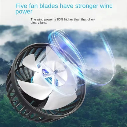 Double-Head Usb Electrical Car Fan Car Supplies360° Rotatable Portable Auto Cooling Fan 2-Speed Strong Wind Dashb