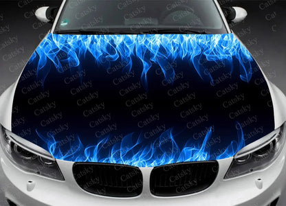 Car Accessories Hood Decal, Fire, Flame, Vinyl, Sticker, Graphic, Wrap Decals, Truck Graphic, Bonnet Sticky Paper, Skull, F150
