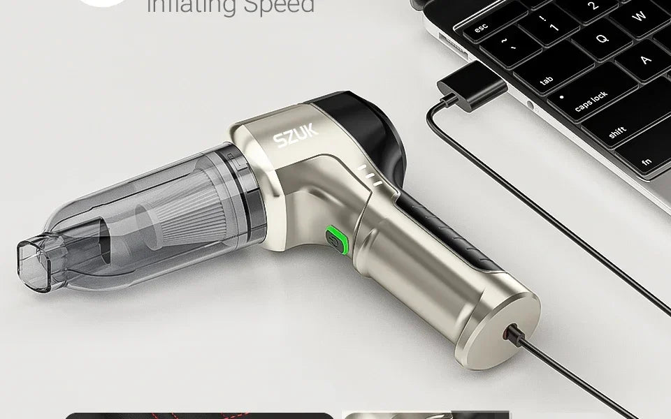 SZUK Car Vacuum Cleaner 18000PA High Pressure Portable Handheld Powerful Mini Cordless Car Appliance Cleaning Vacuum Cleaner