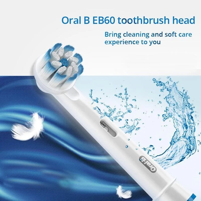Oral B EB60 Sensi Ultrathin Electric Toothbrush Heads Soft Superfine Bristles Gentle Cleaning Sensitive Gum Protect Gum Bleeding