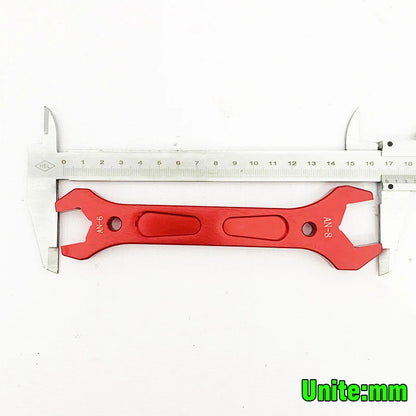 High Strength Aluminum Wrench Hose Fitting Tool Socket Wrench Spanner Tool Kit Double Ended Fitting AN3 AN4 AN6 AN8 AN10 AN12 ﻿