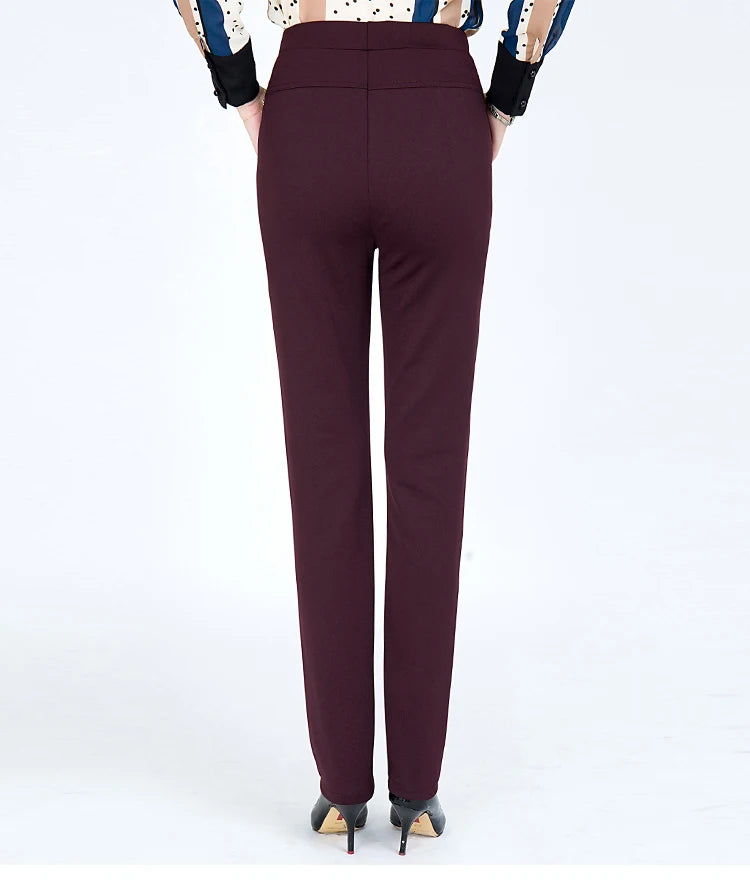 Women's High Waist Elastic Cargo Fit Pants, Lady Pencil Pants, Streetwear, Y2K Clothing, Traf Official Store Sets, Autumn Clothe
