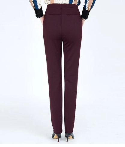 Women's High Waist Elastic Cargo Fit Pants, Lady Pencil Pants, Streetwear, Y2K Clothing, Traf Official Store Sets, Autumn Clothe