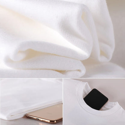 Bornladies 2025 Women's Summer 100% Cotton T-shirt Bottoming Basic Fashionable Solid Lady Short Sleeve Loose Tops Shirts
