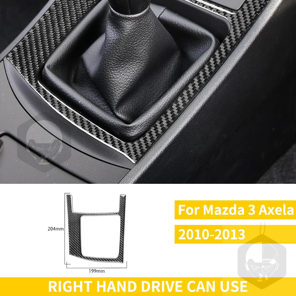 Whole Interior Stickers For Mazda 3 Axela 2010-2013 Carbon Fiber Car Accessories Dash Trim Gear Shift Console Cover Molding