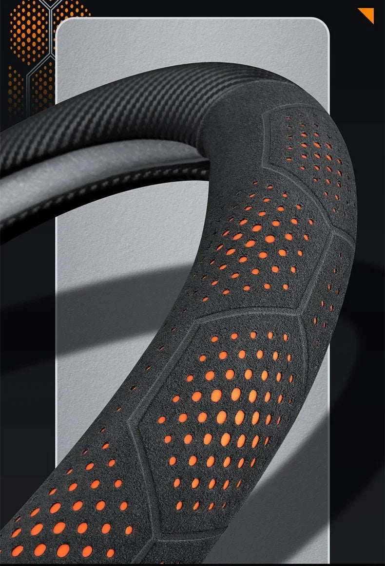 Applicable to SEAT Leon Ibiza FR 2 Ateca Arona Exeo Arosa Tarraco Mii. Breathable perforatedcar steering wheel cover. Automotive