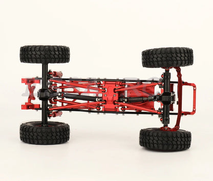 Axial SCX24 AXI00002 Wrangler Mini Model Car 1/24 RC Remote Control Climbing Car Off-road Car Metal Frame with Axles Wheel Hub