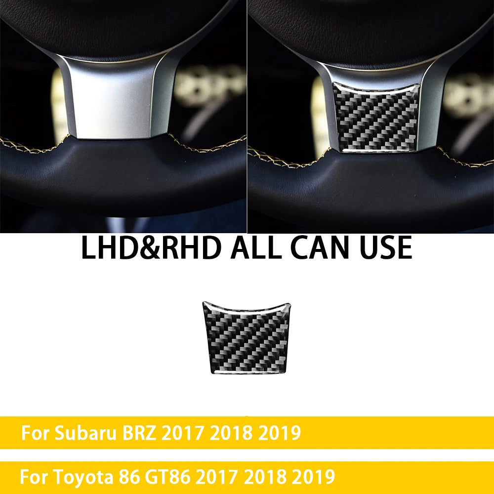 For Subaru BRZ Toyota 86 GT86 2017 2018 2019 Carbon Fiber Car Accessories Gear Shift Cup Holder Air Conditioning Trim Sticker