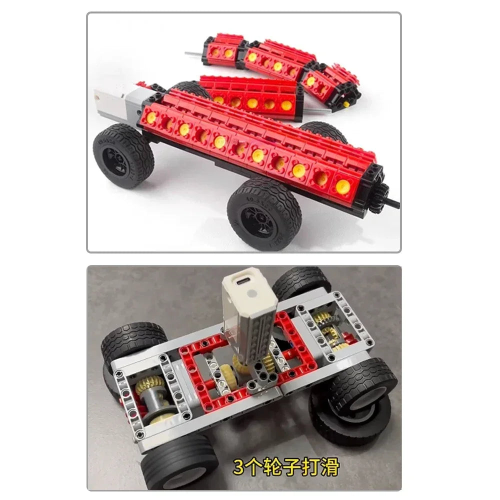 MOC Bluetooth-Pair Rechargeable Block M Motor 8883 APP Control Lithium Battery Motor with Legoeds Building Blocks PF Car Train