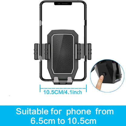 1pcs Black Car Phone Mount Holder Adjustable Height Suction Cup Type Universal Suitable for Truck Dashboards Cell Phone Bracket