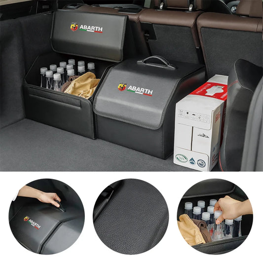 Car Trunk Storage Box Foldable Sundries Organizer Bag For Abarth Fiat 500 Tipo FR Punto Ducato Stilo Palio Bravo Pondo Viaggio