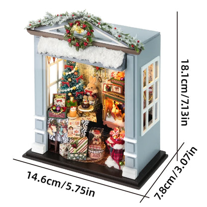Miniature Dollhouse Set 3D Puzzle Assembly Model DIY Handmade Sets Bedroom Decoration Crafts Toys For Christmas Birthday Gifts