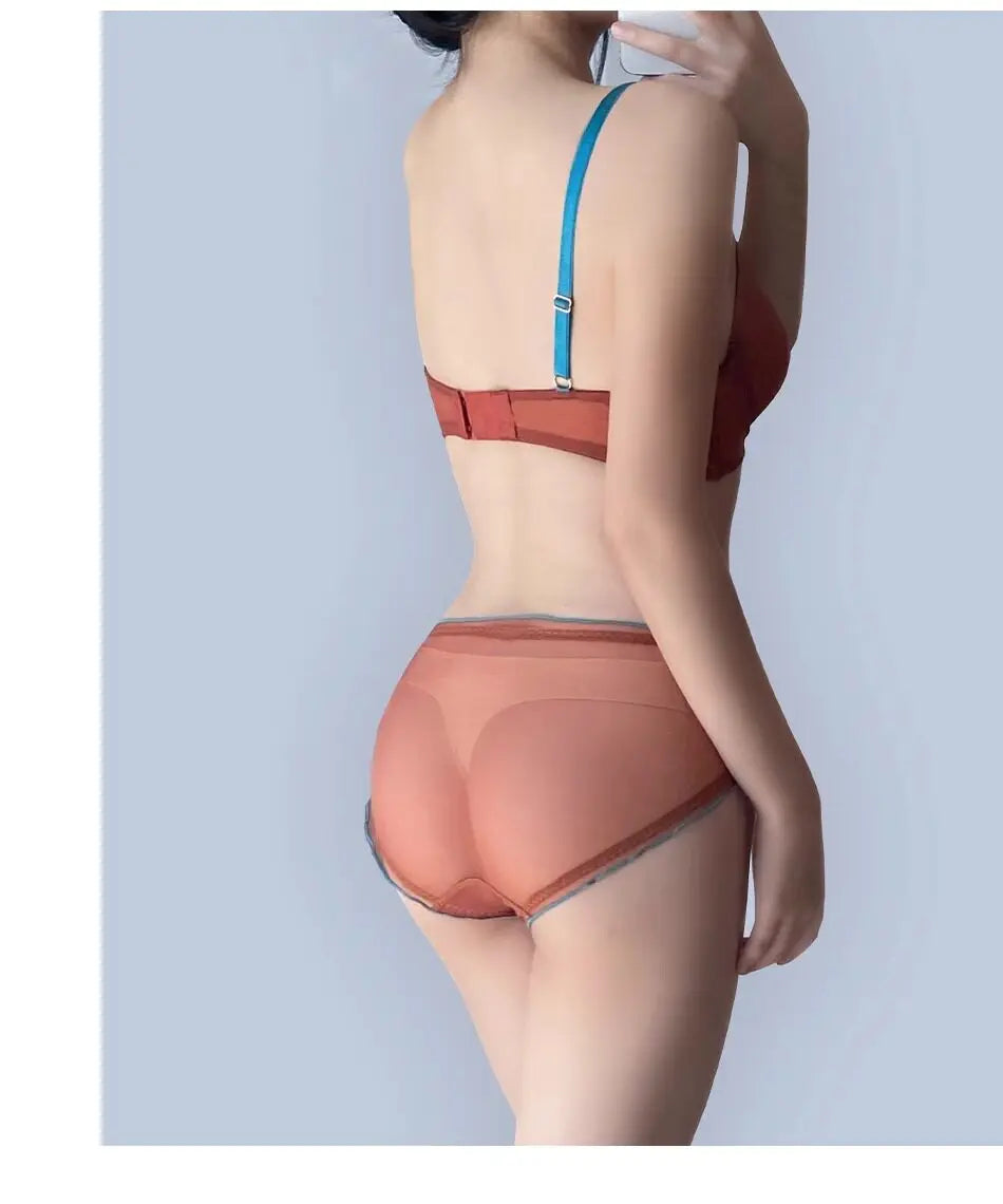 Women Summer Lingerie Set Push Up Bra Comfort Lift Seamless Push Up Bra for Women Full Cup No Underwire Ultra Thin Bra S-2XL Hot