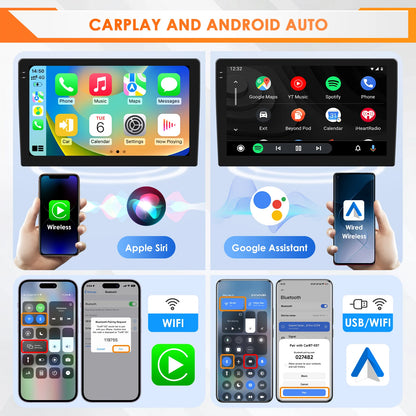 Hizpo 9" Car Radio Carplay for Volkswagen Polo 5 2008 - 2020 Smart Player Wireless Android Auto GPS Navigation BT 6115 WiFi 4G