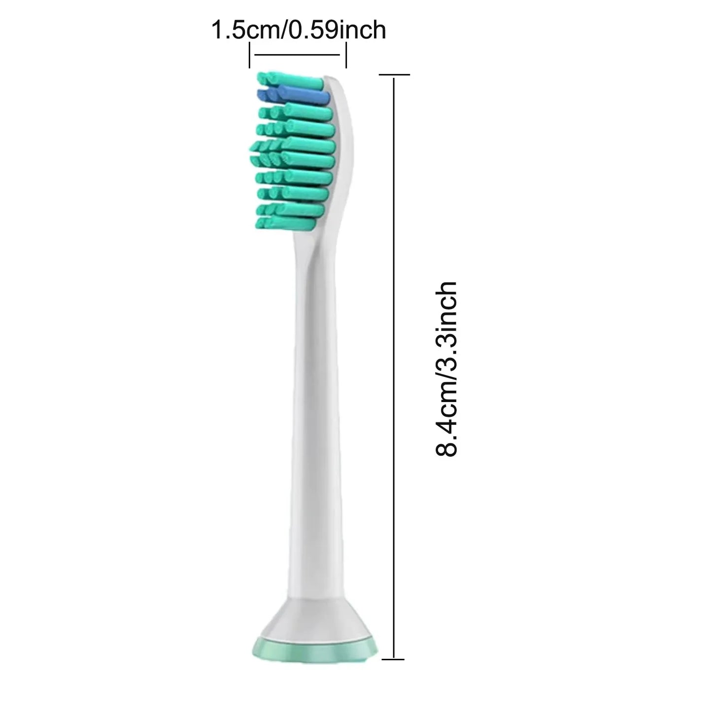 Replacement Toothbrush Heads Compatible with Philips Electric Brush Head 1100 2100 4100 4300 5100 5300 6100 6500 etc 4-12 Pcs