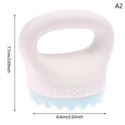 Ceramic Scrapping Board Face Back Massager Chinese Spa Guasha Tool Scraping Apparatus