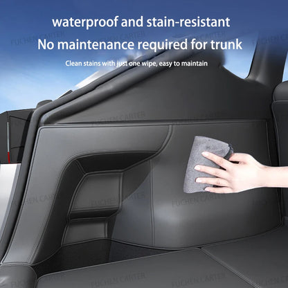 For Tesla Model Y Juniper Trunk Mat Full Coverage Trunk Both Side Guards Seat Backrest Protective Pad Cargo Liner Anti Dirty Mat