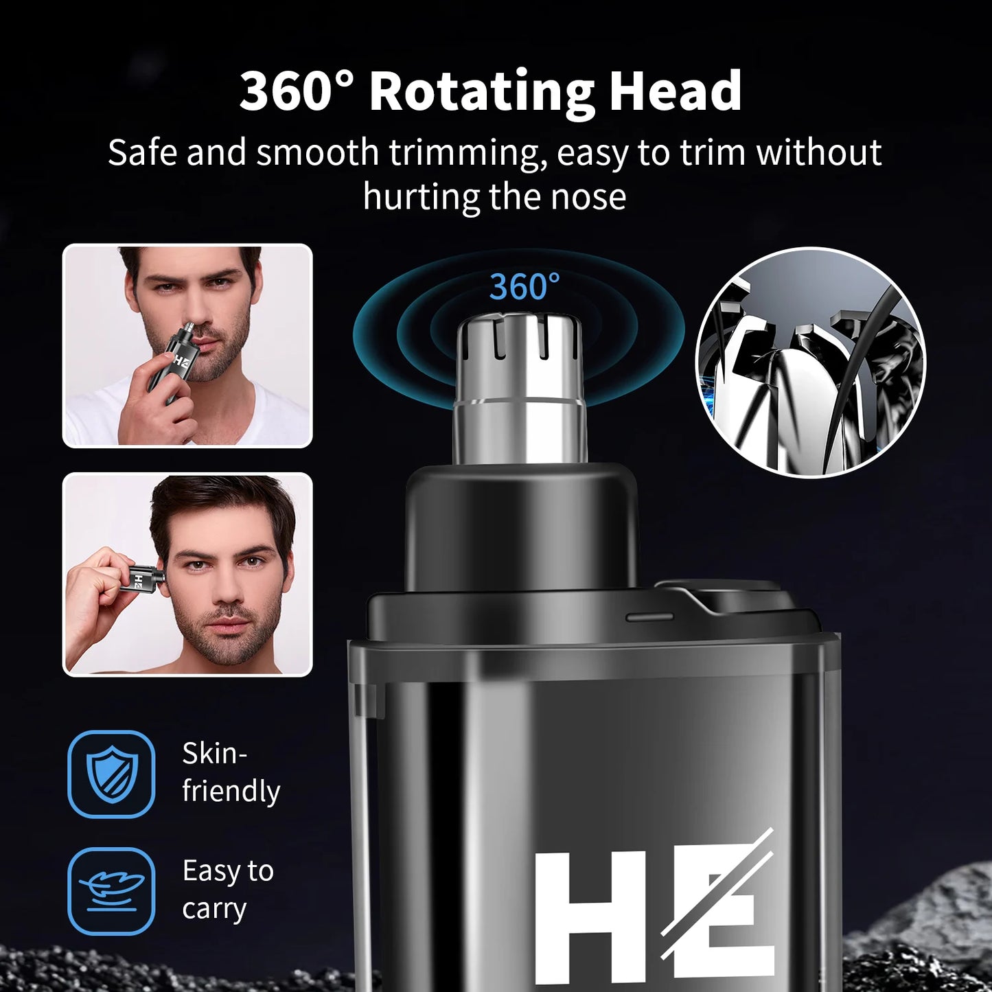 hiena Finish Machine Electric Professional Electric Hair Clippers Beard Clipper Rechargeable Men's Shaver Hair Trimmer Kit