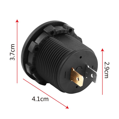 12 V Motorcycle Car LED Digital Display Voltmeter Waterproof Voltage Volt Meter Gauge Motorbikes Cars Boats ATV UTV camper